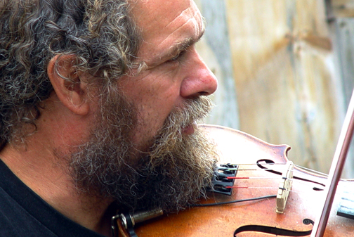 Dan Fassett with fiddle